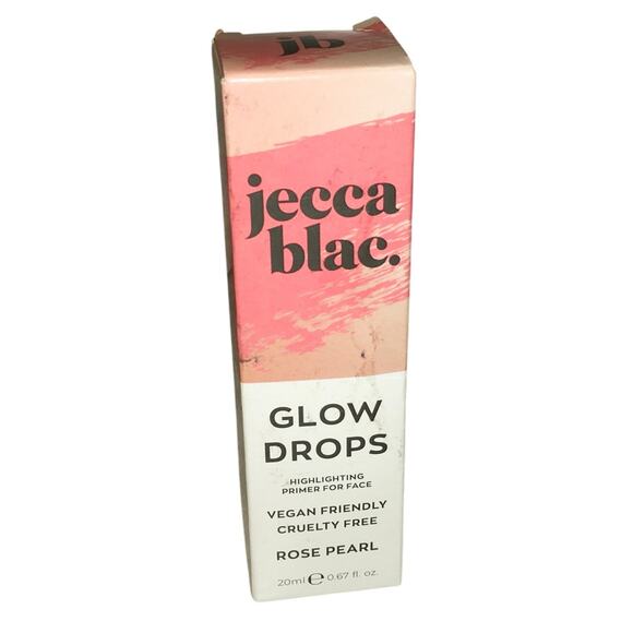 Jecca Blac Rose Pearl Glow Drops Highlighter Primer Brightener Full Size NEW - Picture 1 of 6